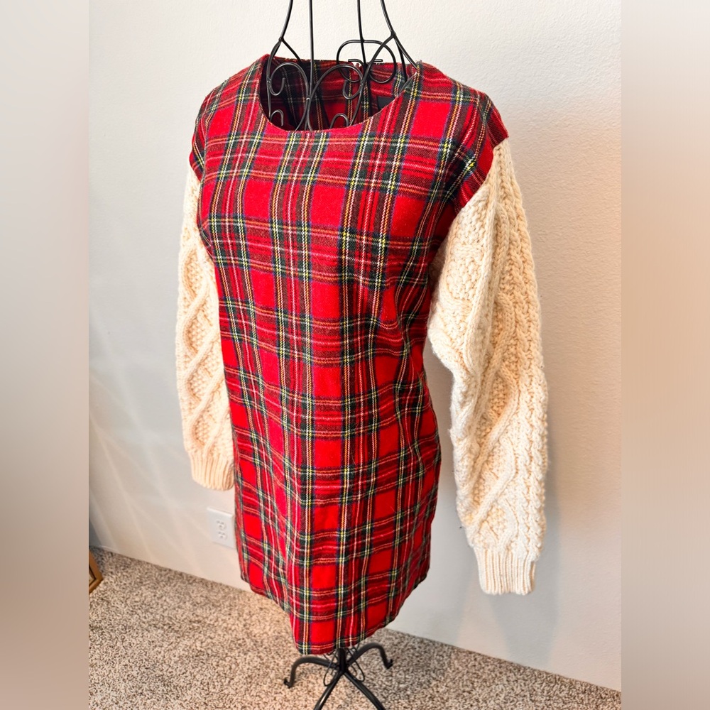Vintage flannel sweater dress